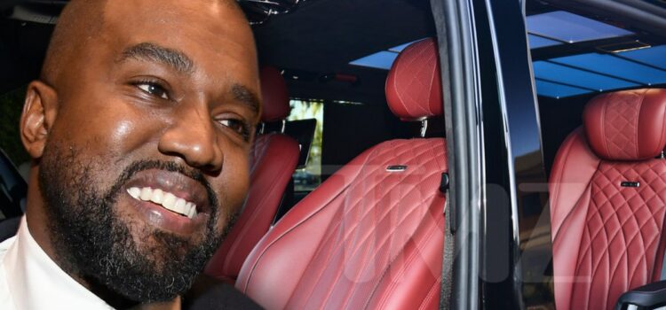 Kanye West Driving $400k Minivan Loaded with Leather Swivel Seats and TVs