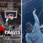 travis-scott,-the-game-and-yg-show-off-3-point-skills-at-nba-games