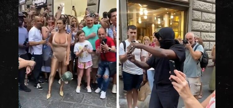 kanye-west-and-wife-bianca-censori-cause-frenzy-in-florence-with-photo-shoot