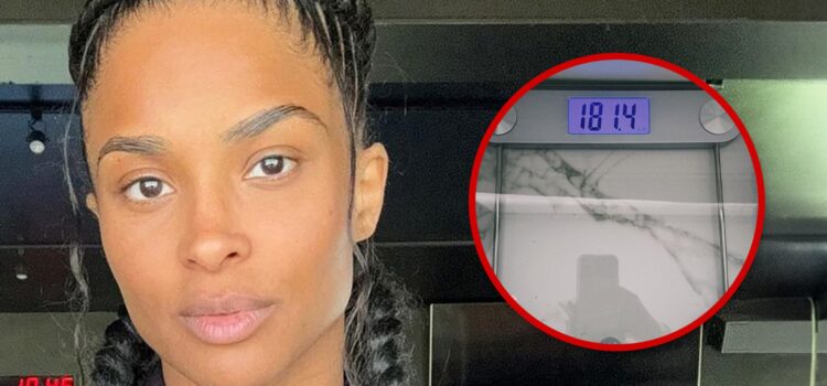 Ciara Shows Off Weight on Scale As She Tries Dropping 70 Pounds